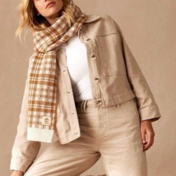 TIMBERLAND Scarf NEW with tags 10x66 inches Perfect for Fall! - Picture 9 of 10